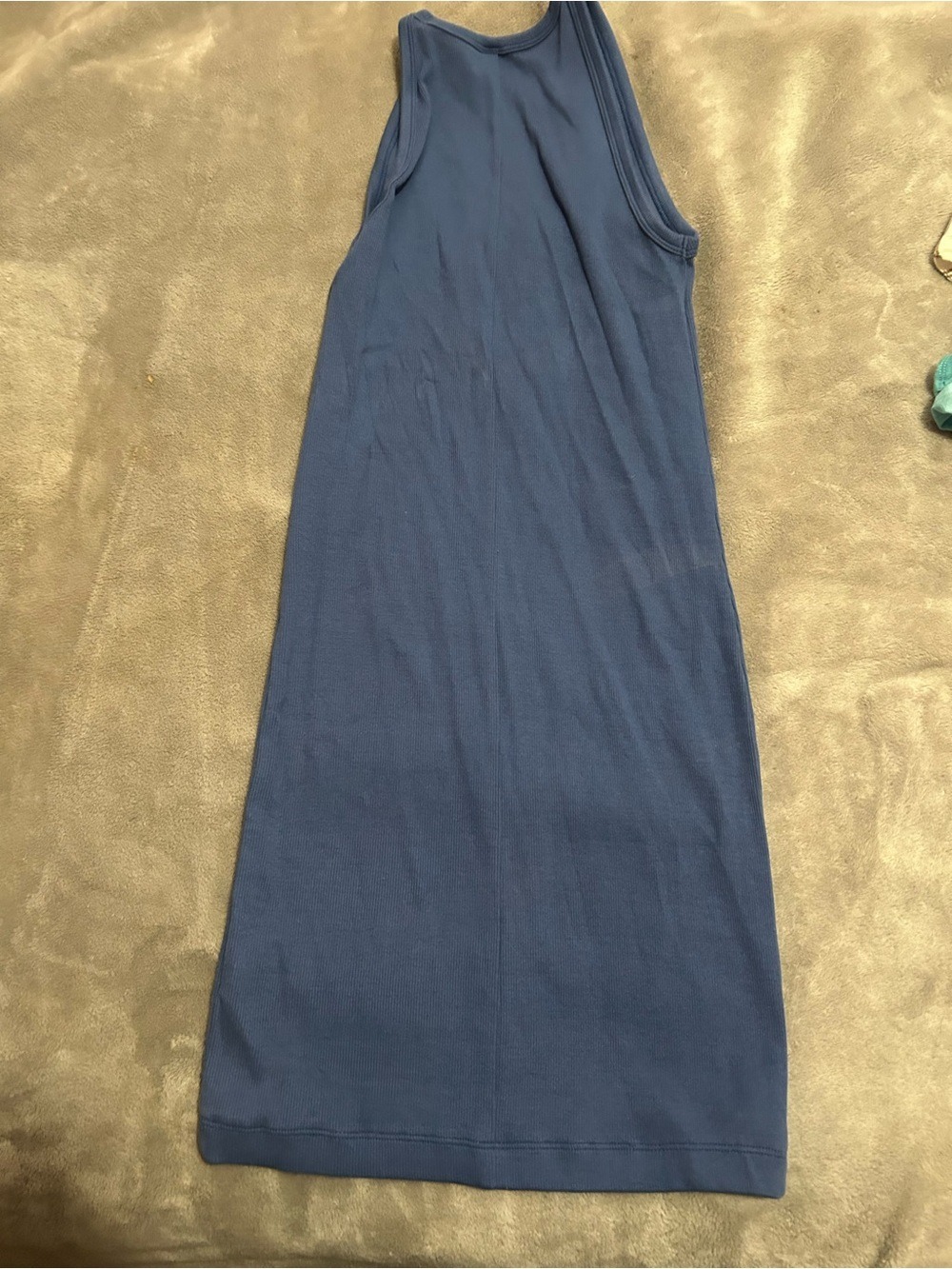 Old Navy Dark Blue Ribbed Dress - Picture 3 of 3
